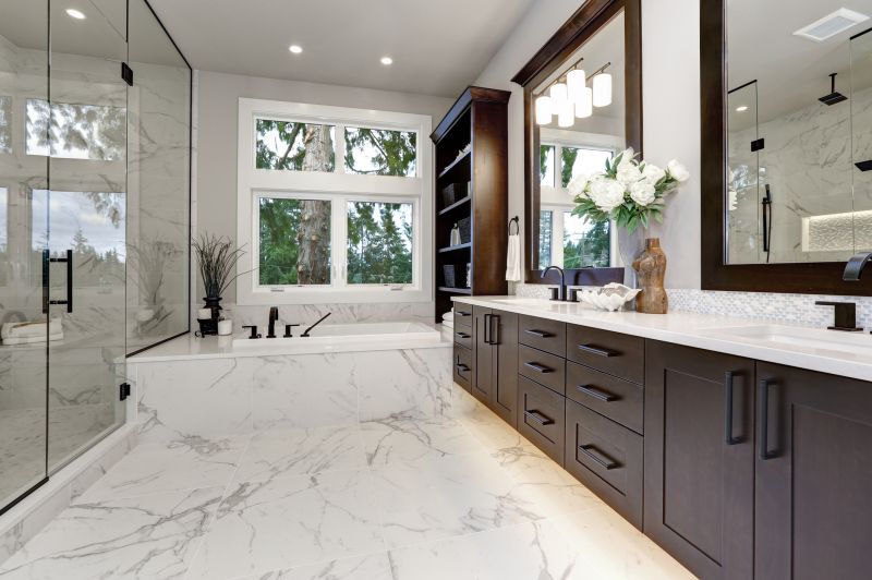 Elegant master bathroom remodel
